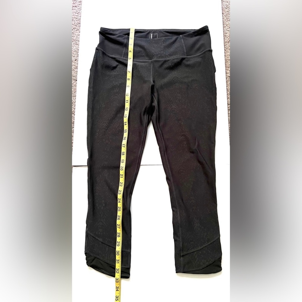 Mondetta Womens Workout Athletic Capris Size Large Charcoal Gray